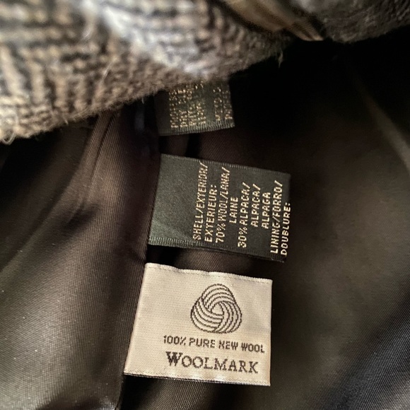 Lauren Ralph Lauren Wool Alpaca Spring casual Jacket size 12, herringbone  print - Picture 12 of 14